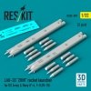 RESKIT RS32-0599 LAU-33 ZUNI rocket launcher for US Army & Navy (2 pcs) (F-4, F-8, OV-10) (3D Printed) (1/32)